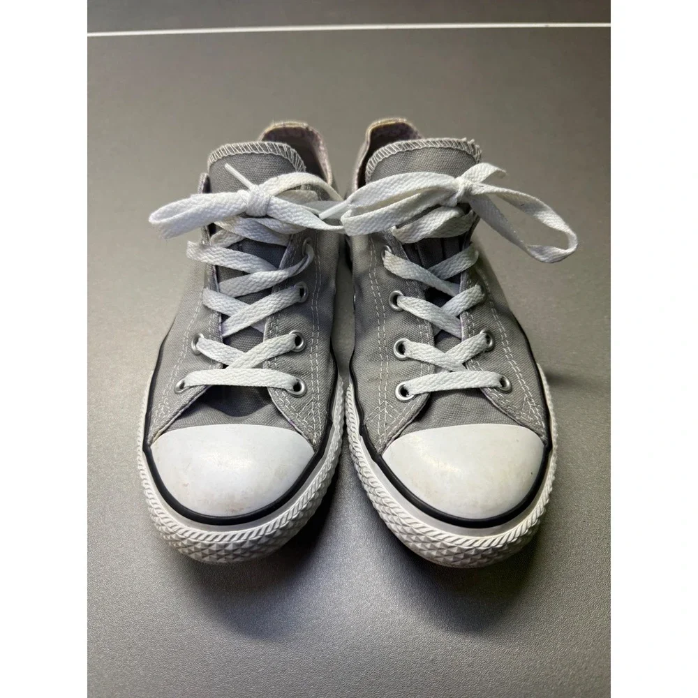 Converse Chuck Taylor All Star Low Top Grey Junior Shoes‎ 656869F Size 3